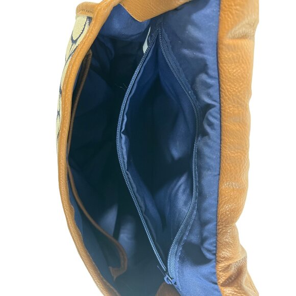 Nine West Women's Crossbody Blue and Tan Meduim Shoulder Bag - Picture 9 of 14